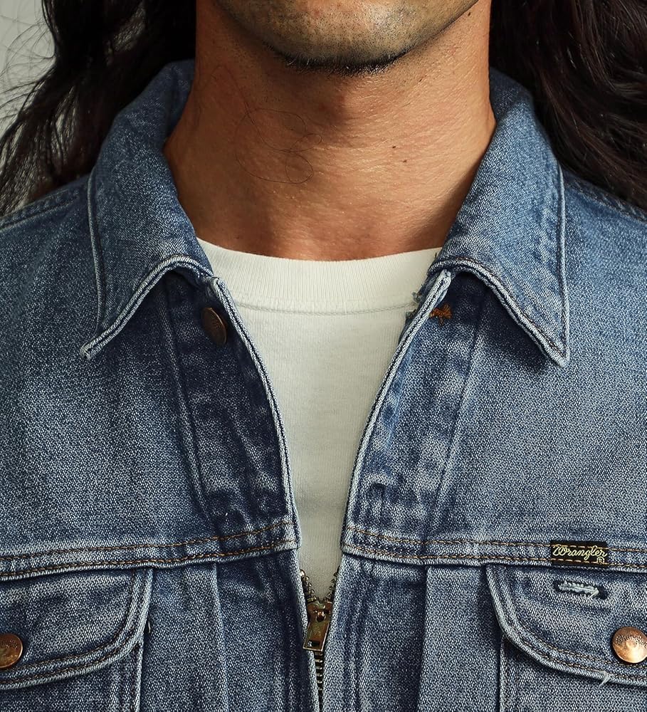 ラングラー ホワイトデニムジャケット ジップアップ24MJZ セール】 【別注】Wrangler 24MJZ クリアツイル Gジャン （G